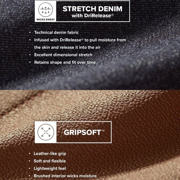 Kerrits Activewear Stretch Denim Knee Patch Riding Breech Size XLDENIM / XL - Picture 6 of 10